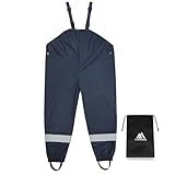 flintronic Unisex Kinder Matschhose Regenlatzhose, Wind-und wasserdichte Regenhose Regenbekleidung,...