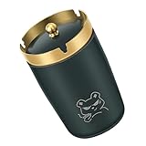 Moderner Aschenbecher aus Edelstahl, winddicht, mit Deckel, für sauberere Raumluft, für...