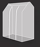 Doppelte Kleiderstange Abdeckung für Kleiderstange, durchscheinend, breiter Kleiderständer,...