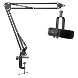 FIFINE XLR Streaming Mikrofon mit Arm für Podcast Studio, USB Dynamisch Microphone Gaming PC mit...