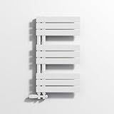 VANCOCO Badheizkörper Handtuchhalter Mittelanschluss, Badheizkörper Handtuchhalter Weiß 800×450...