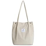 iophi Cord Tasche Damen Tote Bag, Cord Umhängetasche Damen Mode Handtasche Damen Beutel Lässige...