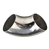 2' Zoll/51 Mm Auspuffkrümmer 90° Edelstahl Schweißbar Ersatz-Werkzeugsatz Motorrad Auspuffrohr