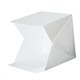 DIYEAH Faltbare LED Lichtbox für Produktfotografie Tragbares Fotostudio mit Farbigen Hintergründen...