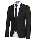 Allthemen Sakko Herren Slim Fit Sportlich Anzugjacke Herren Blazer für Business Hochzeit Freizeit...