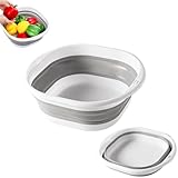 TAIHE Faltbare Waschschüssel, Tragbares Spülschüssel Faltbar, 5L Mehrzweck Camping Waschbecken,...