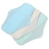 DECOMELODY 3 Stück Waschbare Super Saugfähige Damenbinden aus Hautfreundlichem Material...