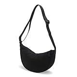 GoPaw Damen Halbmond Crossbody Schultertasche, Hobo Halfmoon Bag, Nylon Crossbody Bag Damen Halbmond...