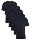 Hanes Big Herren Tagless ComfortSoft Crew Unterhemd Tall 3-Pack, schwarz, 5X-Groß