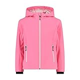 CMP - Softshelljacke für Kinder, Rosa Fluo-Weiß, 116