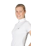 PFIFF 101885 Damen Turniershirt Ellen, Damenshirt Damenturniershirt Damenreitshirt, Weiß 40