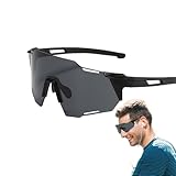 Biker-Windschutzbrille, polarisierte Sport-Sonnenbrille, windabweisender Wickelrahmen,...