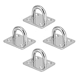 beejune 4 Stück Augplatte Edelstahl, Augplatte Mit öse, Edelstahl ösen, 304 Edelstahl...