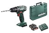 metabo Akku-Bohrschrauber BS 18-18V - 48 Nm Drehmoment, LED-Licht, Gürtelhaken - Kompakt &...