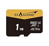 Exascend Catalyst 1TB microSD-Karte (UHS-I, V30) – Extrem leistungsstarke Speicherkarte für...