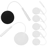 ANDRESLAD 10 Stück Selbstklebende Runde Massage elektrodenpads Wiederverwendbare Körpermassage...