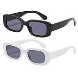 kimorn Rechteckig Sonnenbrillen für Damen Herren Trendige Retro Mode Brille 90er Vintage modisch UV...