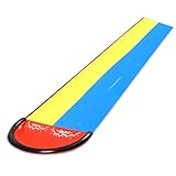 lasuroa Lange Wasserrutsche, 6,1 x 1,4 m Sommer-Wasserrutschenspielzeug mit Surfbrett und...