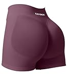 TAYOEA Sport Shorts Damen Scrunch Kurze Sporthose Push Up Kurze Leggings Butt Lifting Gym Short...