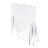 Spuckschutz aus Acrylglas Virenschutz, Hustenschutz, Thekenaufsatz - Breite 50 cm, Höhe 75 cm ohne...