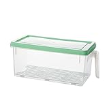 1 PC-Fach-Kühlschrank-Box-Organizer mit Deckel, transparenter Behälter, Brotkasten-Behälter,...