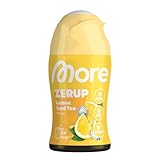 MORE Zerup, Lemon Ice Tea, 65 ml (bis 8 L Fertiggetränk) - Zero Sirup mit Zitronen Eistee Geschmack