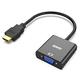 BENFEI HDMI zu VGA, Vergoldete HDMI-auf-VGA-Adapter (Stecker auf Buchse) für Computer, Desktop,...