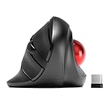 MicroPack TrackballMaus, 2023 Neues Upgrade Ergonomische Maus mit Trackball, Rollerball Vertikale...