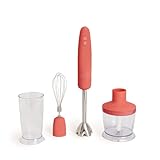 CREATE FULLMIX Retro/Handmixer, Terrakotta, Mixen und Mixen, 6 Geschwindigkeiten, Messbecher 600 ml,...