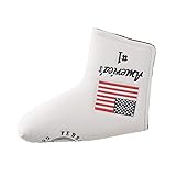 GOOACTION Golfschlägerhaube, Putter, Pebble Beach Stars and Stripes, USA-Flagge, Muster, Weiß,...