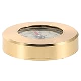 HONITANO Tragbarer Messingkompass Vintage Design für Outdoor Camping Wandern Navigation...