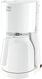 Melitta Enjoy - Filterkaffeemaschine - mit Thermokanne - Tropfstopp - 8 Tassen - Weiß (1017-05)