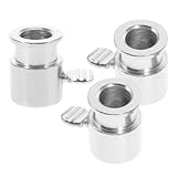 Homoyoyo 3 Stück Grillspieß Stopperset aus Verchromtem Metall Drehspieß Ausgleichsstangenfixierer...