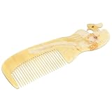 BESTYASH Handkamm aus Natürlichem Büffelhorn Langlebiger Massage Haarkamm Tragbares Haarstyling...