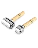 QWORK® 2 Stück Andrückrolle Laminierwalzen für Lederkleber, DIY-Lederverarbeitung Laminieren...