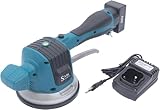 Akku Fliesenrüttler Fliesenverlegemaschine 25v mit 2 Akkus, Saugnapf-Belastbarkeit max.100kg,6...
