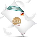 Bach's Betten Welt Daunenkissen 5 Sterne Hotel Kissen 40x80 cm Canada Klasse 1 DownPass