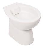 'aquaSu® Basic Stand WC spülrandlos 408, Tiefspüler, Abgang waagerecht, Weiß, Toilette,...