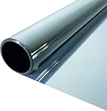 SOLAR-TEC Premium Spiegelfolie 400 x 76cm – Sonnenschutz – 99 % UV-Schutz – Sichtschutz – 55...