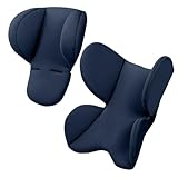 Neugeborene Autositzeinsatz, 2pcs weiche bequeme Säuglingswagen -Einsatz und Kopfstütze mit...
