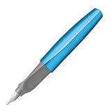Pelikan Füller Twist,Pelikan Twist Füller für Rechts- und Linkshänder, Frosted Blue, Feder M, 1...