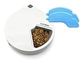 Cat Mate C500 Automatischer Futterautomat mit Digitalem Timer und 5 Näpfen – Für Katzen und...