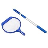 Xptieeck Schwimmbad Kehrnetz Teleskopstange Pool Skimmer Reinigungsfilter Mesh Schwimmbad Teich...
