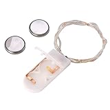 LOORGVEL LED Lichterkette 1 Meter Bunt mit Schalter Dekorative LED Lichter für Garten Terrasse...