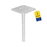 GRUNDLINE - Pfostenträger - Pfostenanker - Holzverbinder - Balkenschuh - Pfostenträger 100x100 -...