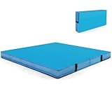 GOPLUS turnmatte klappbar, gymnastikmatte aus Kunstleder, Weichbodenmatte mit Griffe &...