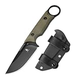 Kizer Cabox feststehende Klinge Messer mit Scheide, 3,36' D2-Stahl, Jagdmesser mit G10 Griff,...