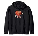 Basketball Ball Lustig Jungen Männer Frauen Sport Spieler Kapuzenjacke