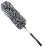 Grau Ausziehbar Staubwedel Staubwischer Teleskopstiel Wedel Mikrofaser 33-81 cm
