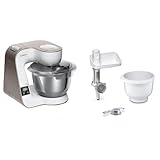 Bosch Küchenmaschine MUM5 MUM5XW20 & Bosch Zubehör-Set BakingSensation MUZ5BS1